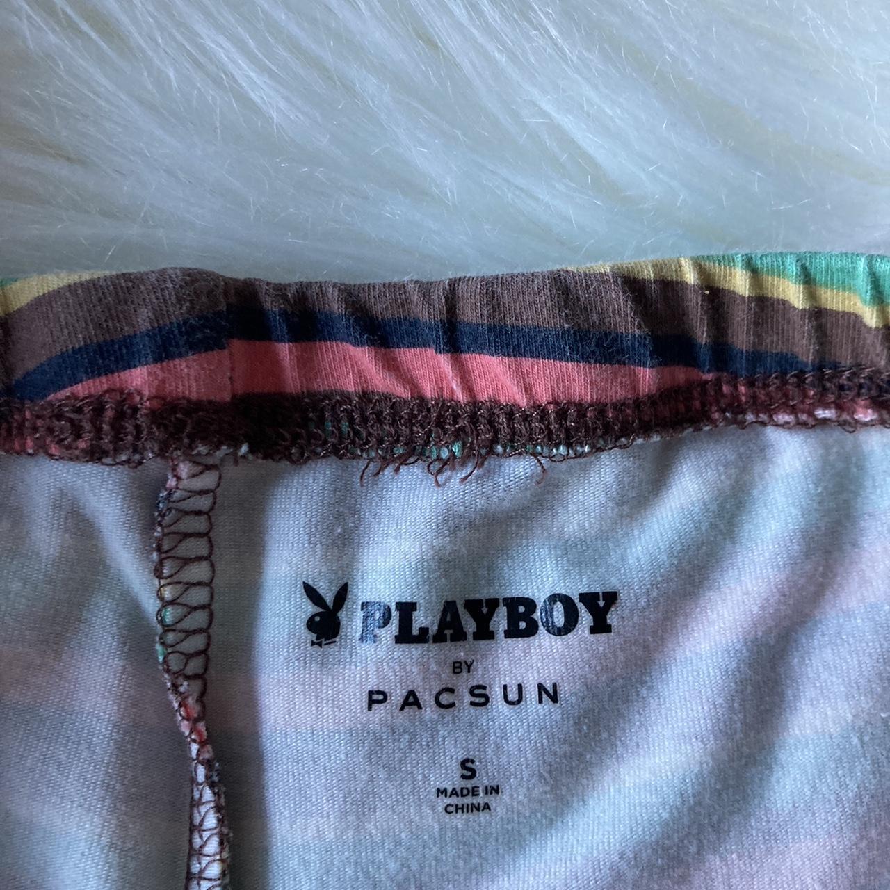 PacSun Playboy Striped matching set Top and bottom... - Depop