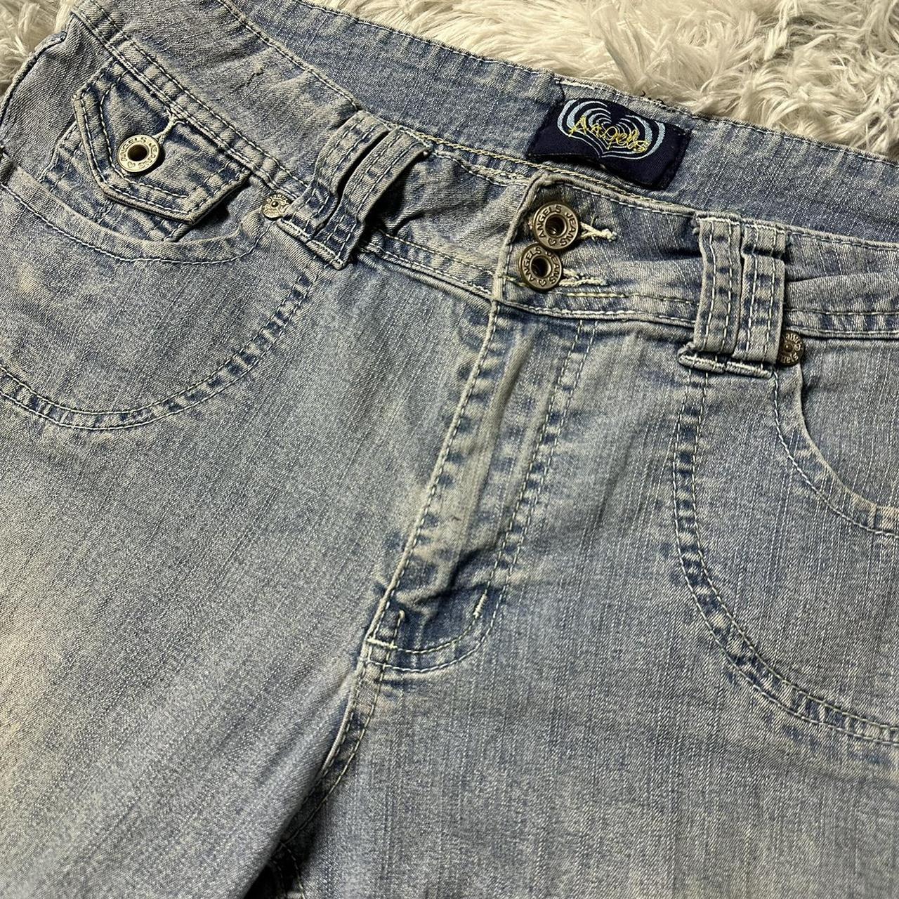 2000s light blue denim Angels slight flare jeans.... - Depop