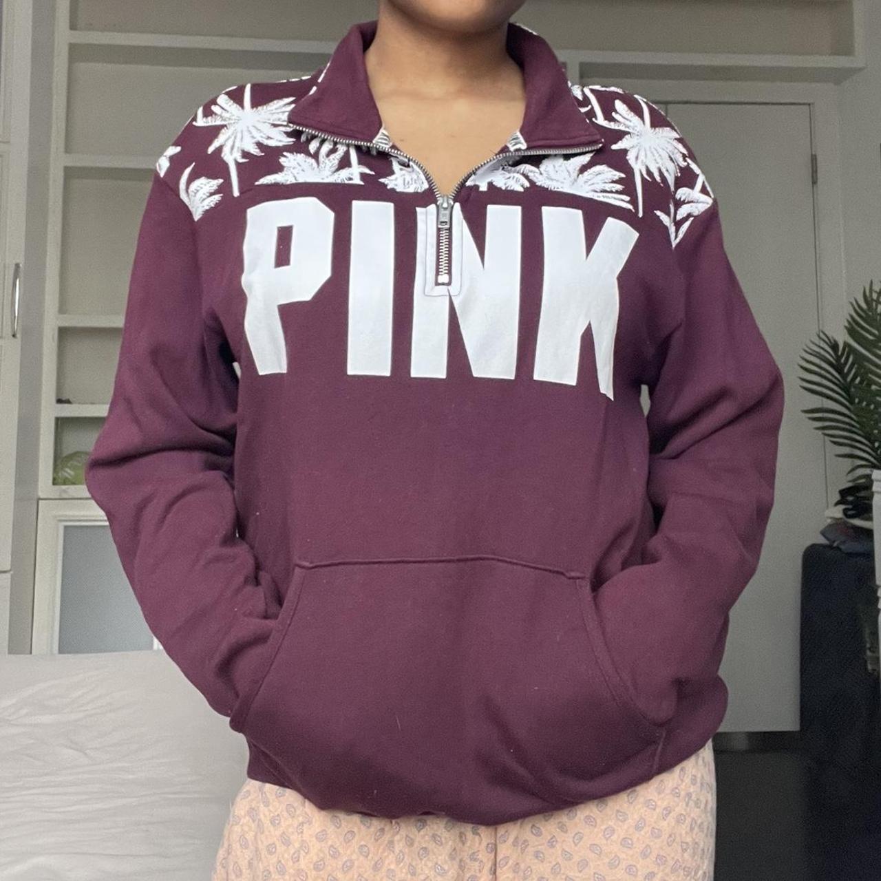 Pink victoria secret burgundy sweater online