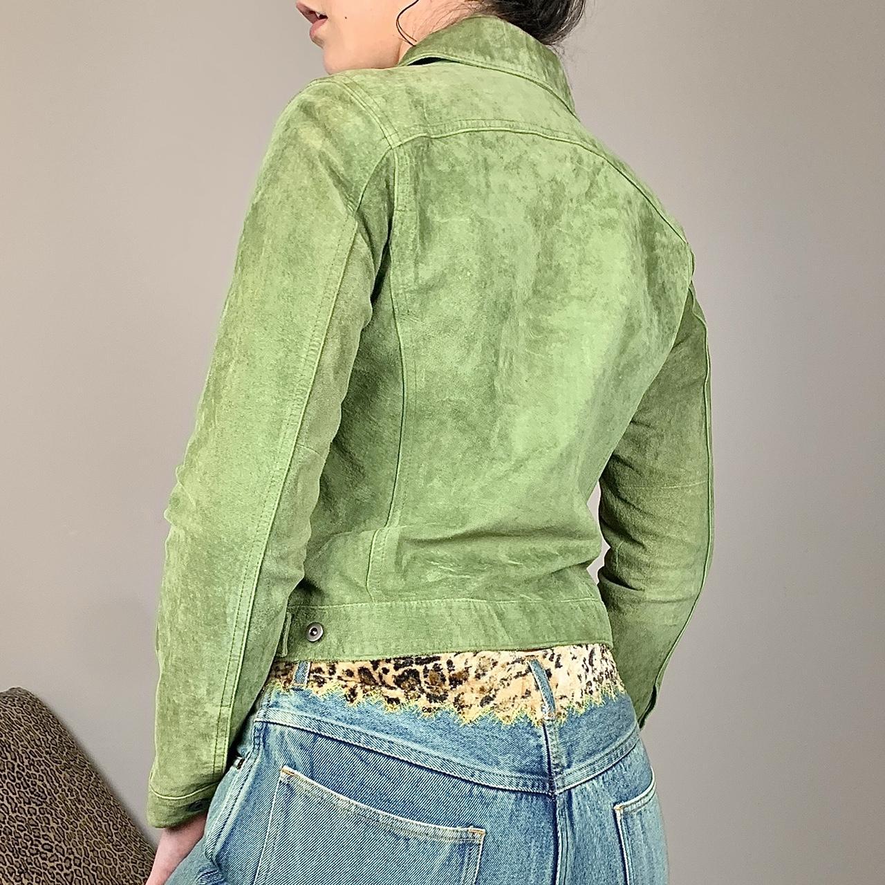 Silhouette Women's Green Jacket Depop