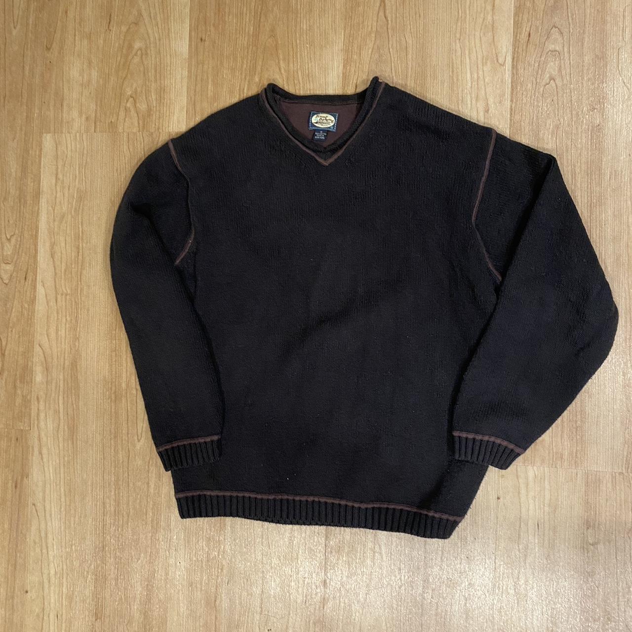 VINTAGE BLACK TOMMY BAHAMA SWEATER CONTRAST