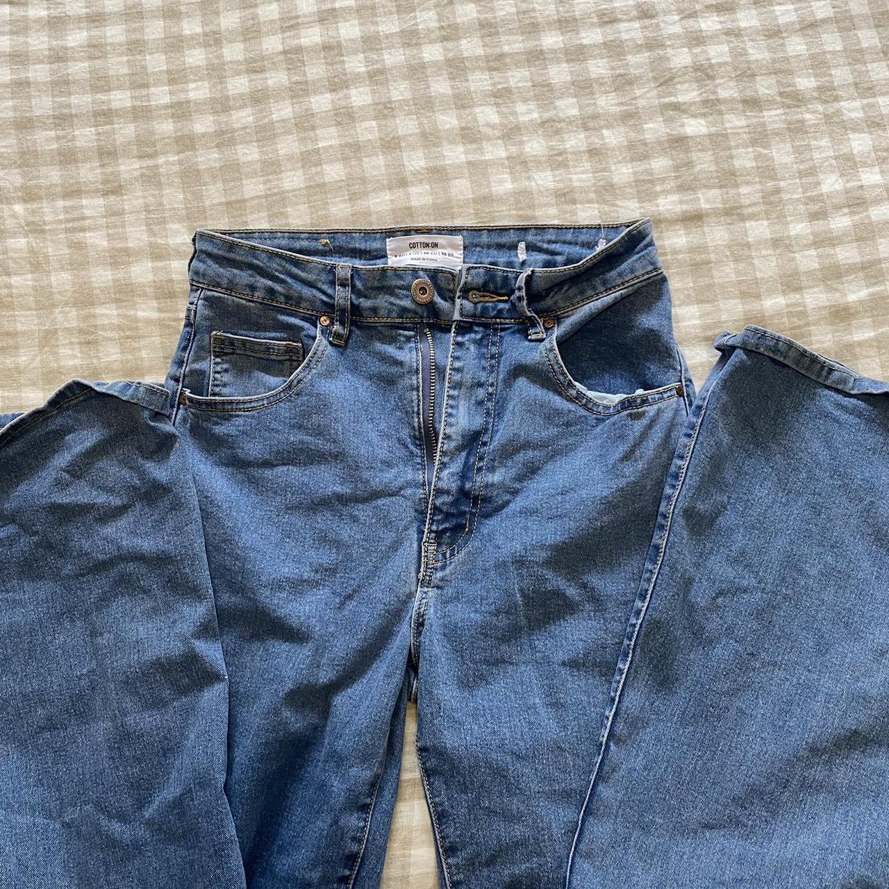 COTTON ON - flared denim jeans high rises flared... - Depop