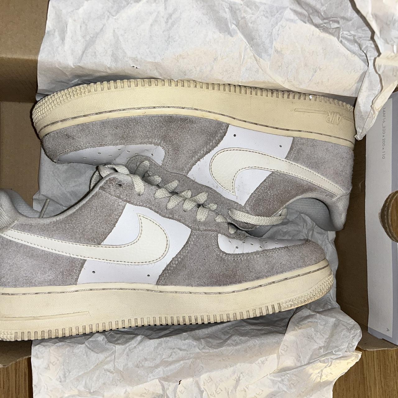 NIKE AIR FORCE 1 4/10 condition quite worn and some... - Depop