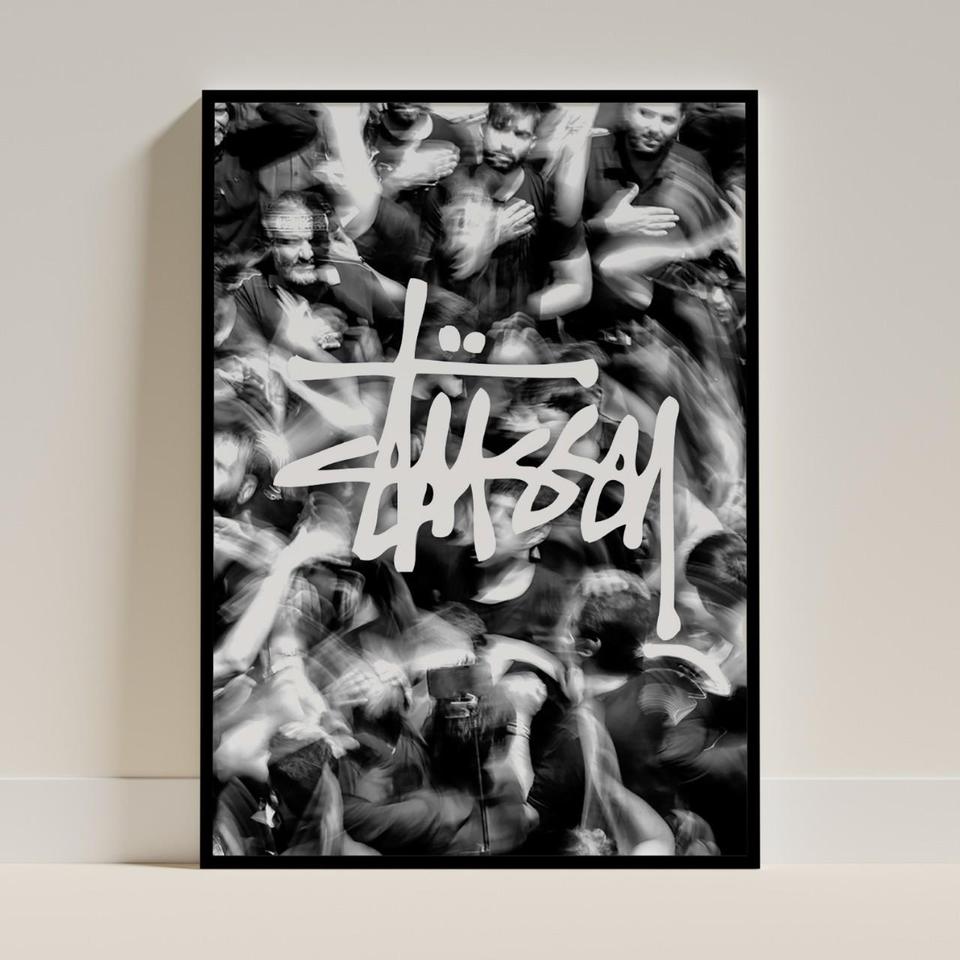 値頃 Print Skateboard Stussy Poster Depop | GSM 170 A3 Size 額縁
