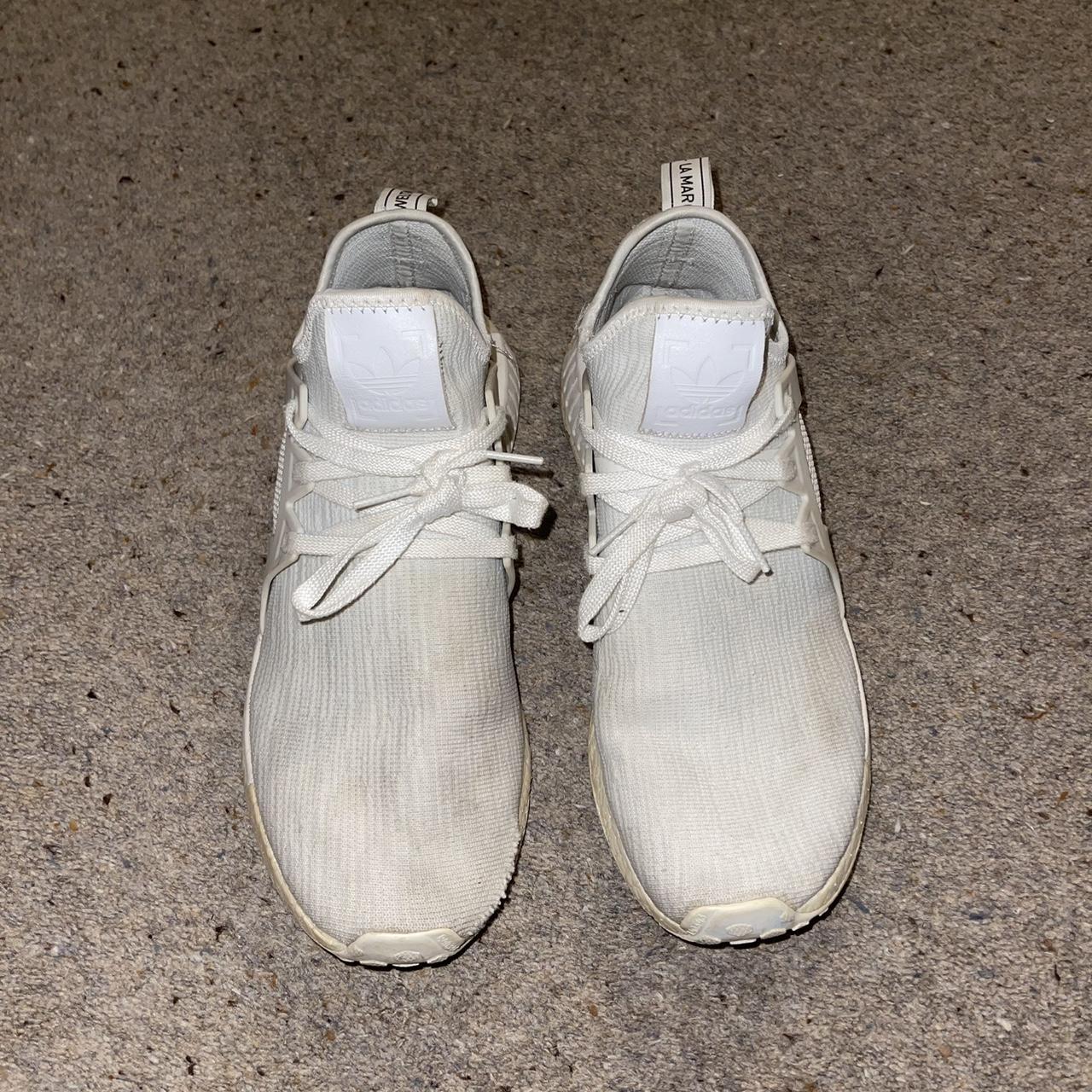 Adidas trainers Size 11 UK White. Message for... - Depop