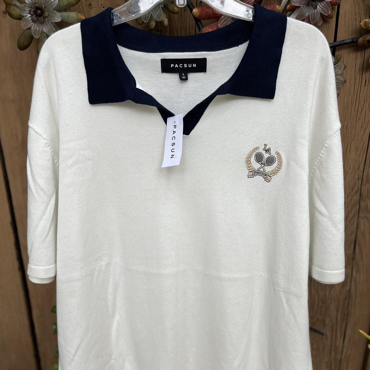PacSun Men's White Poloshirts Depop