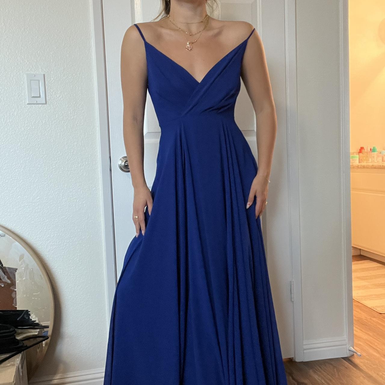 royal blue prom dress #prom #promdress #lulus... - Depop