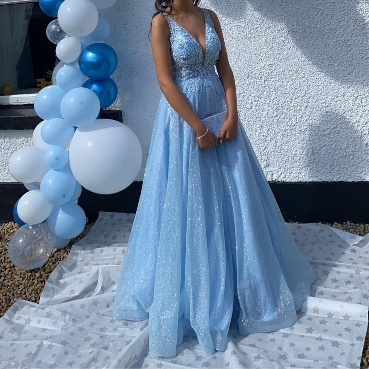 Light blue debs outlet dress