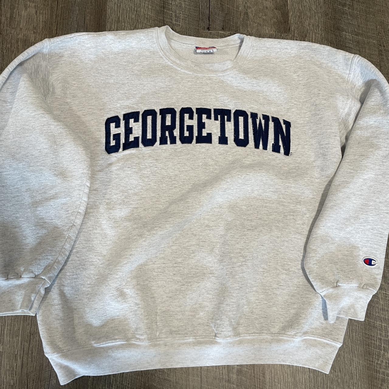 Champion Georgetown Bulldogs Crewneck... - Depop