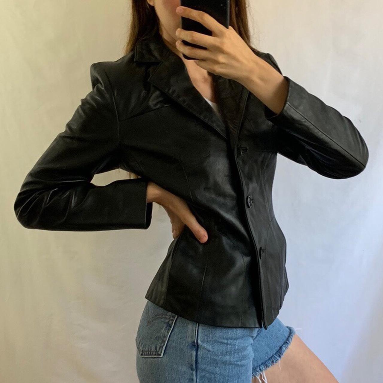 Vintage Wilson’s leather blazer! Labeled size s. ... - Depop