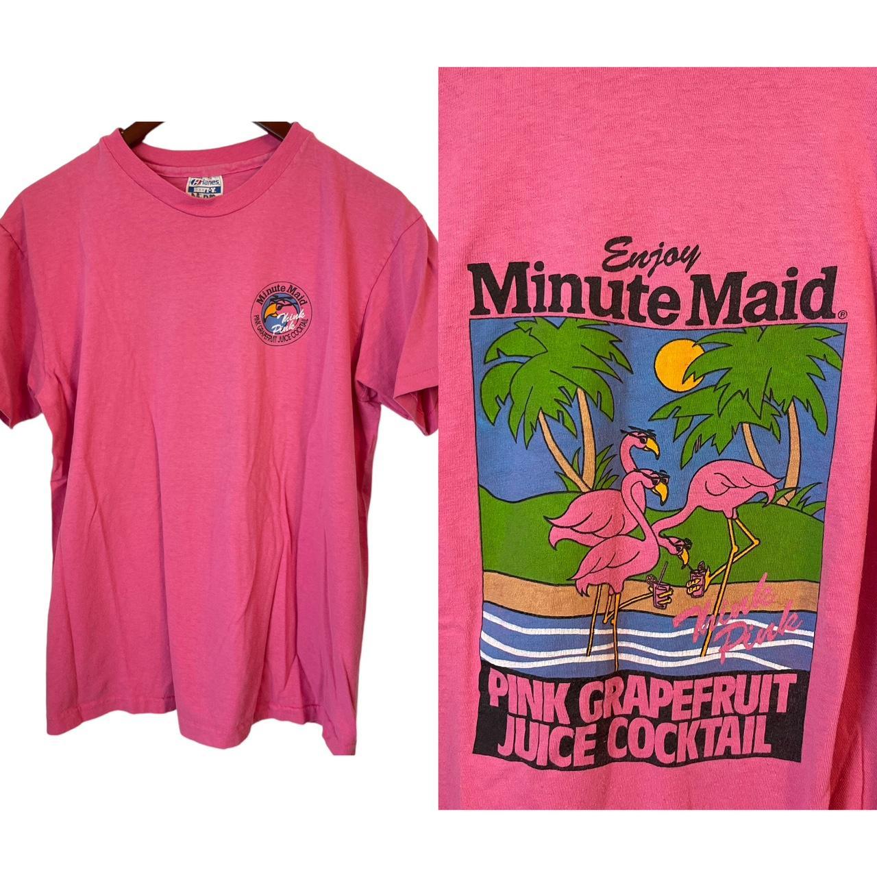Vintage Minute Maid Pink Grapefruit Snack T Shirt - Depop