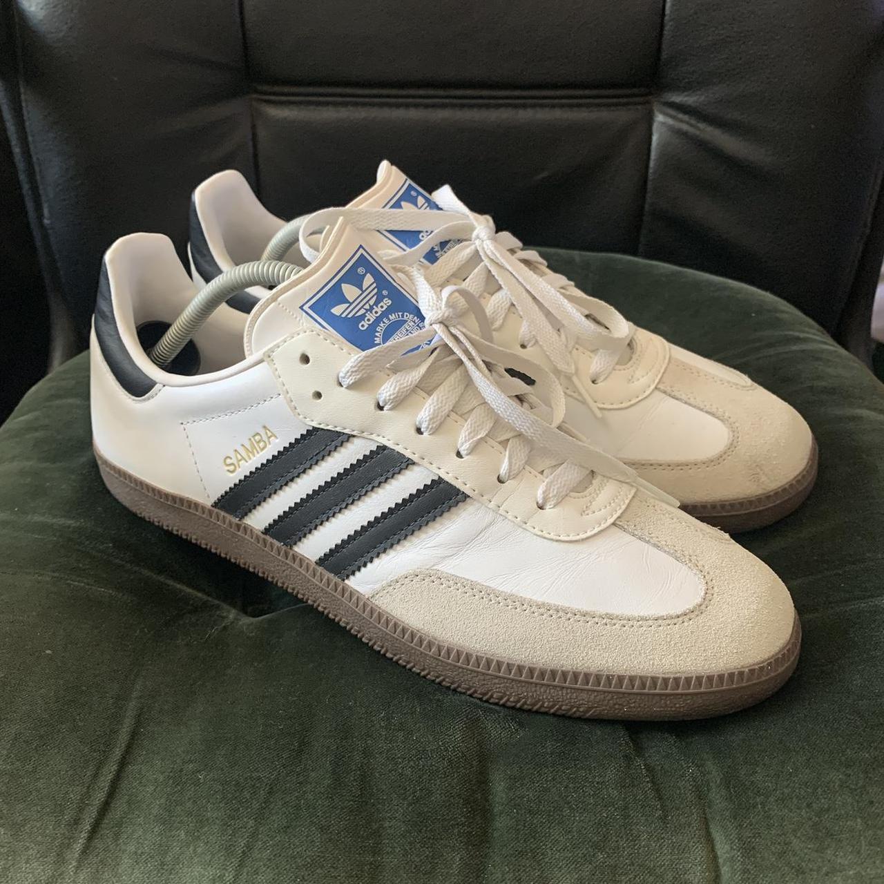 adidas Samba OG White Size Mens 10.5 US great... - Depop