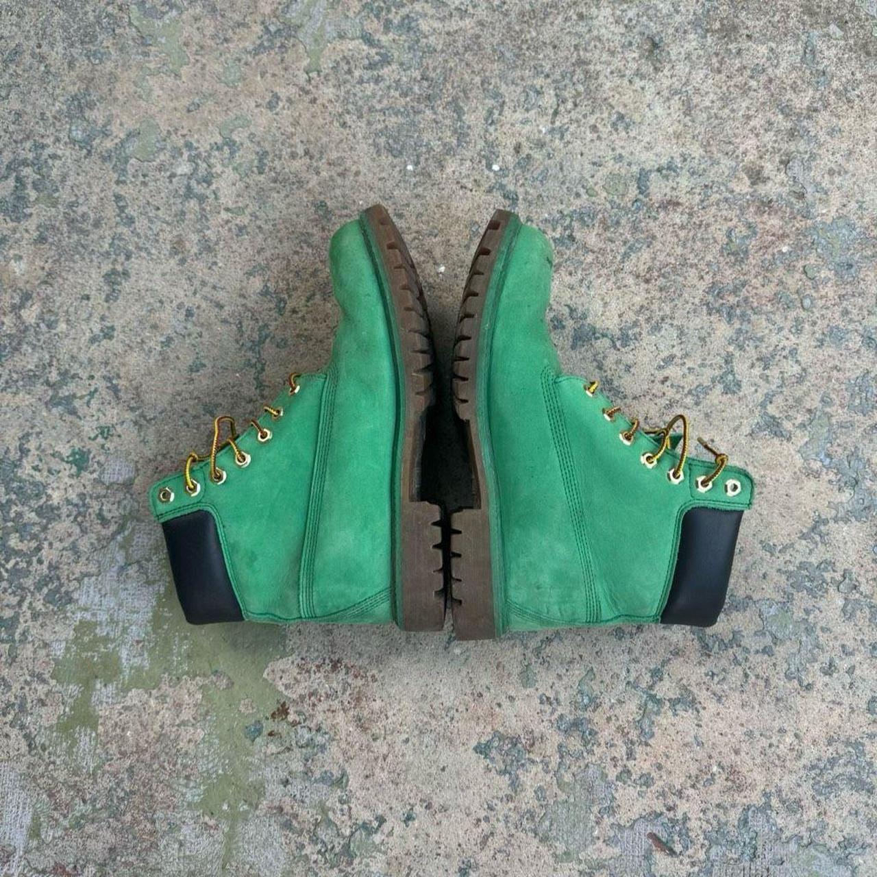 Limited edition green timberlands best sale