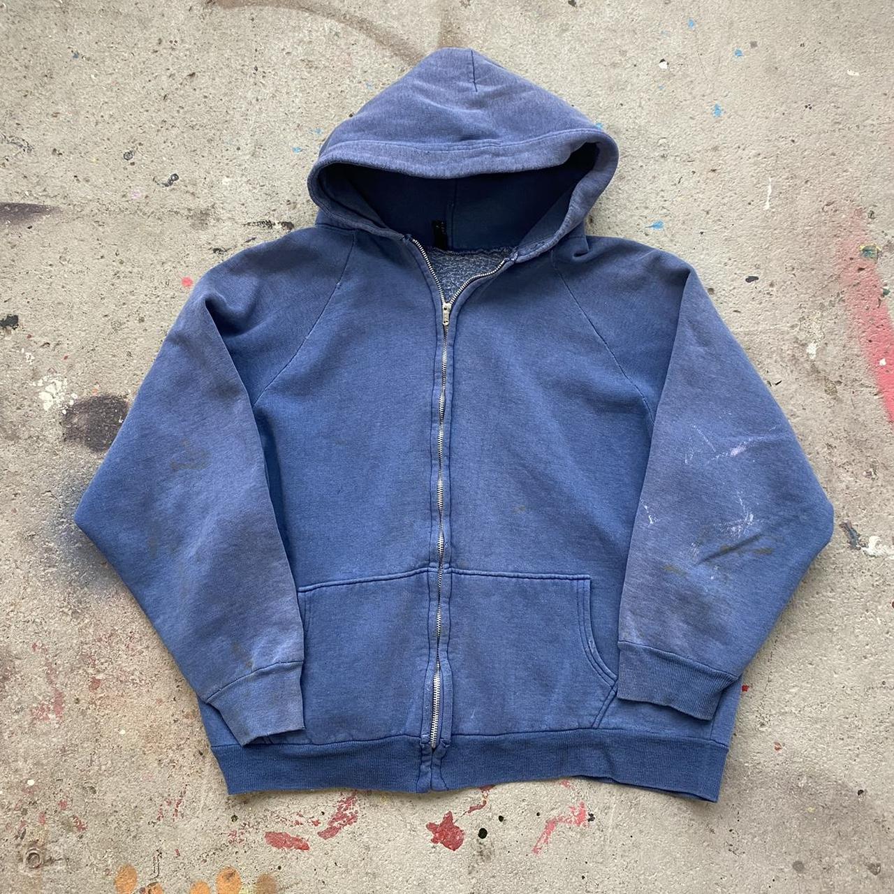 JCPenney Men's Blue Hoodie Depop