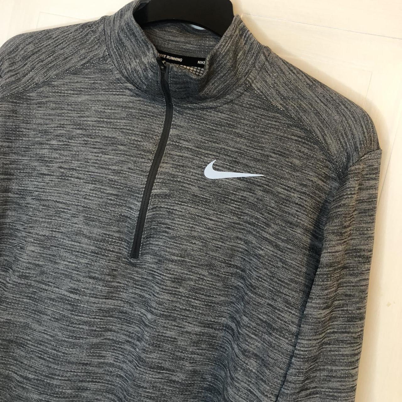 mens nike half zip grey