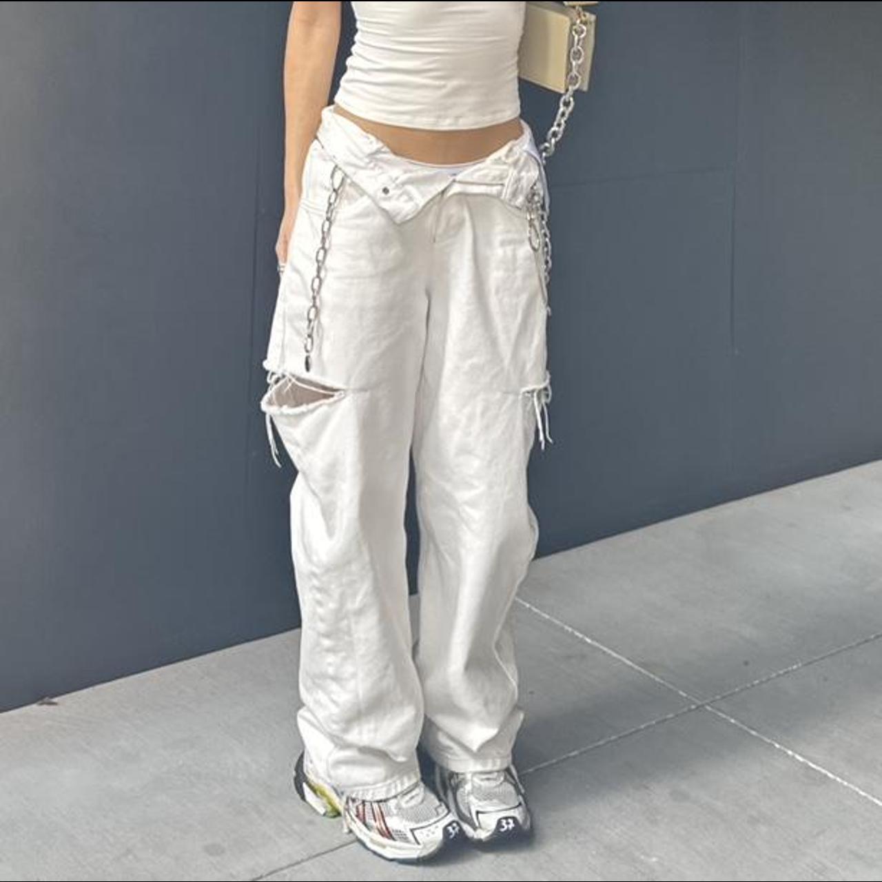 Maison Margiela off white slash jeans., Sz 38- waist...