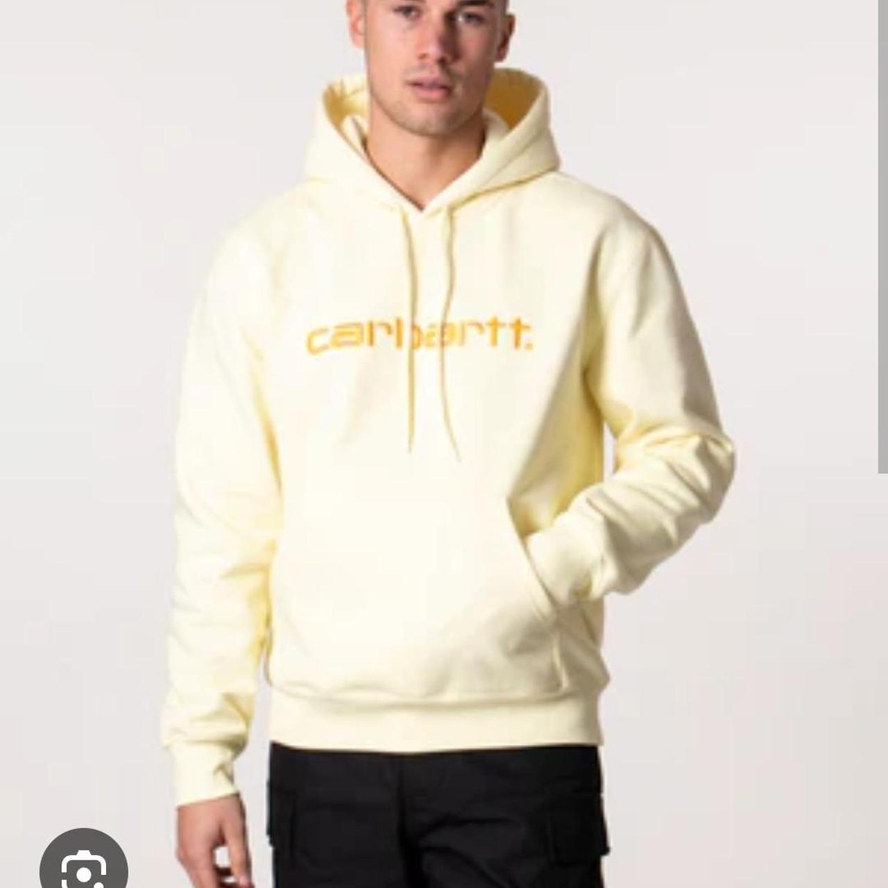 Carhartt yellow jumper never worn. XS mens Depop