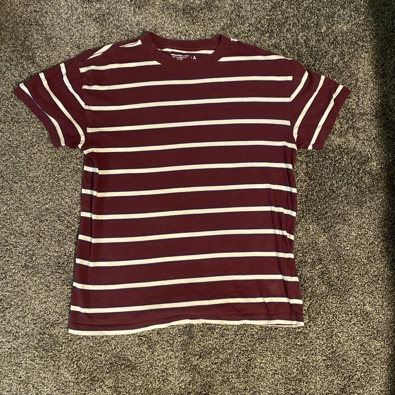 Abercrombie & Fitch striped T-shirt - Depop