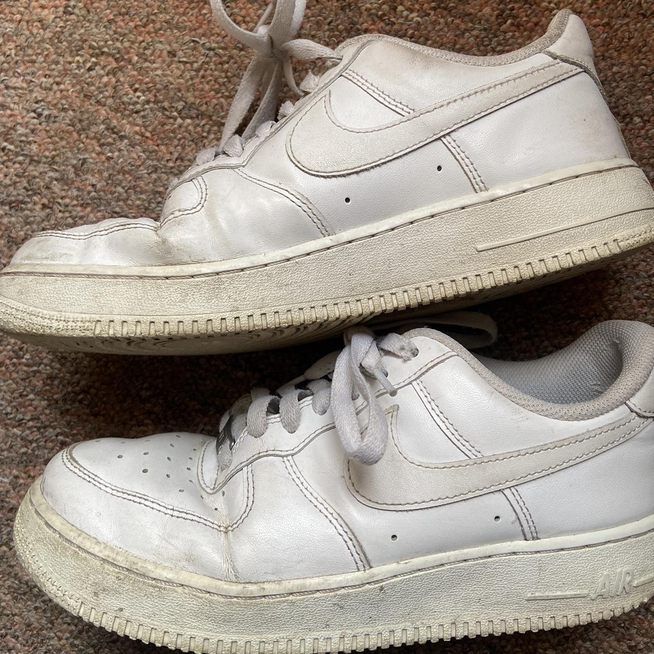Nike air force 1 trainers white womens size 6. Flaws... - Depop