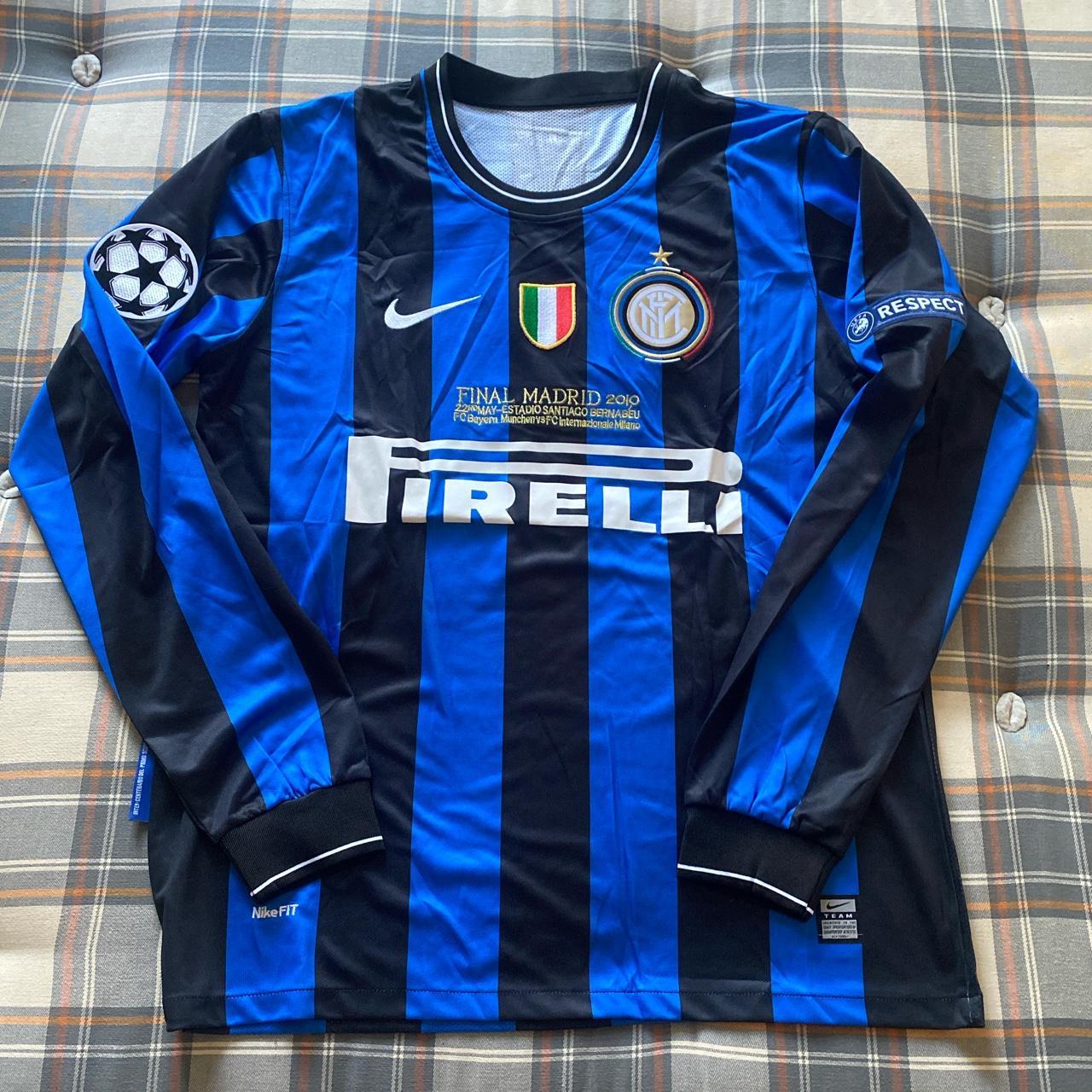 Retro Inter Milan 2010 Champions League Final Home - Depop