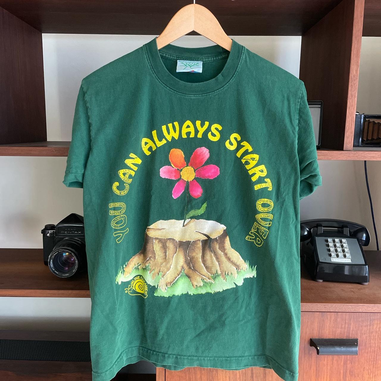 Online Ceramics You Can Always Start Over floral tee... Depop