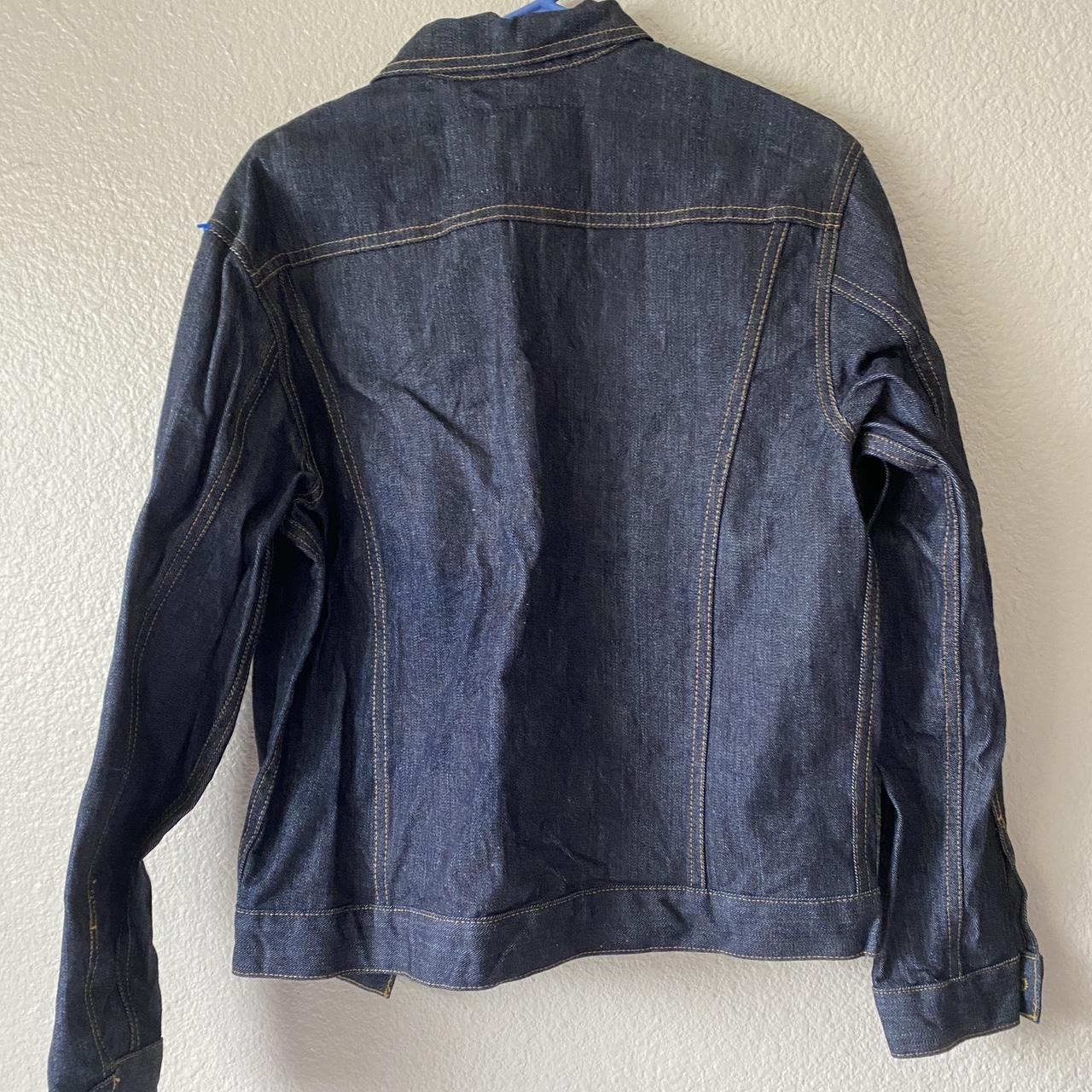 Naked And Famous Raw Denim Selvedge Jacket Left Depop