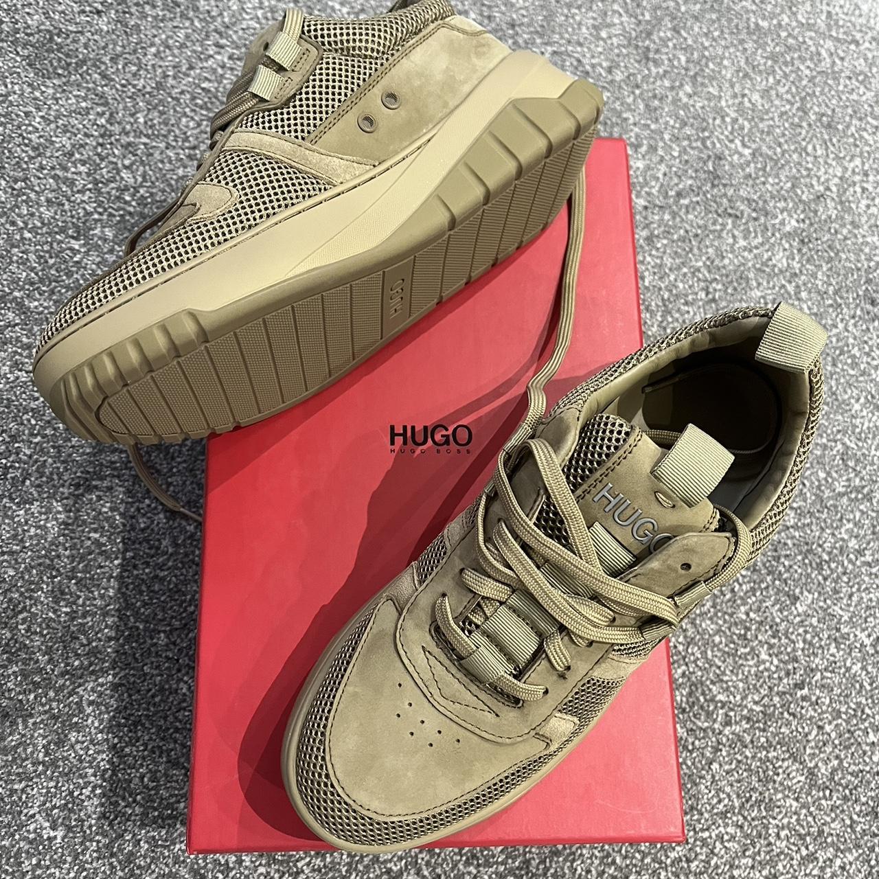 Hugo boss deals tan trainers