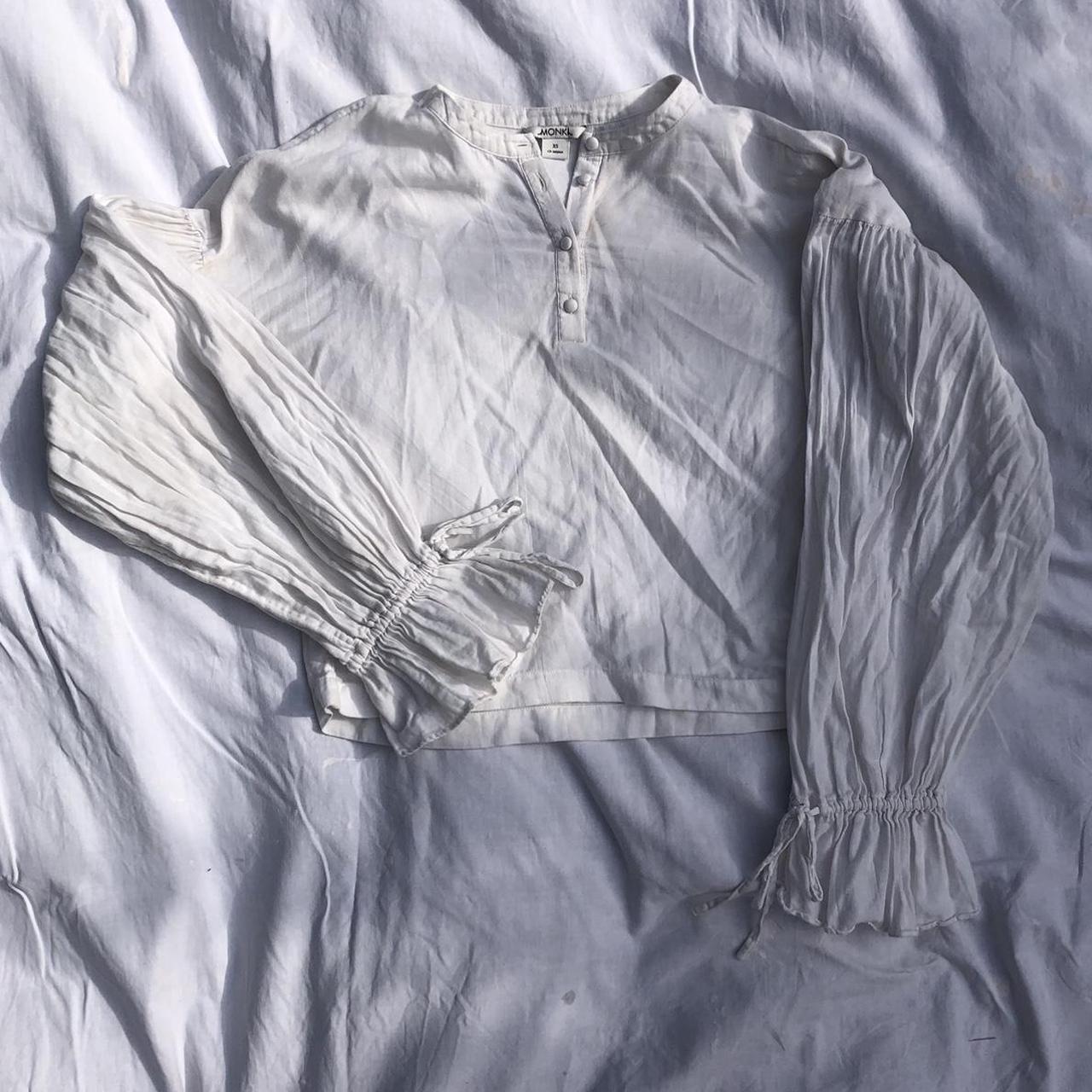 berrybenka roshni boxy one side blouse white