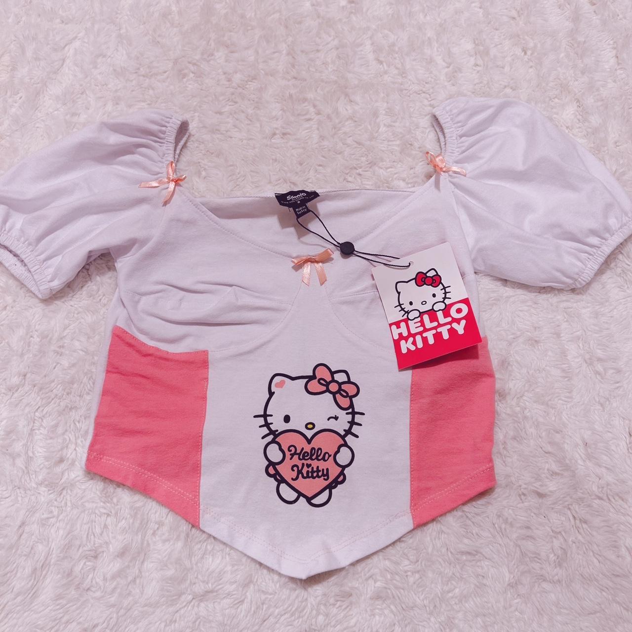 Hello kitty bustier top #hellokitty #sanrio #kawaii - Depop