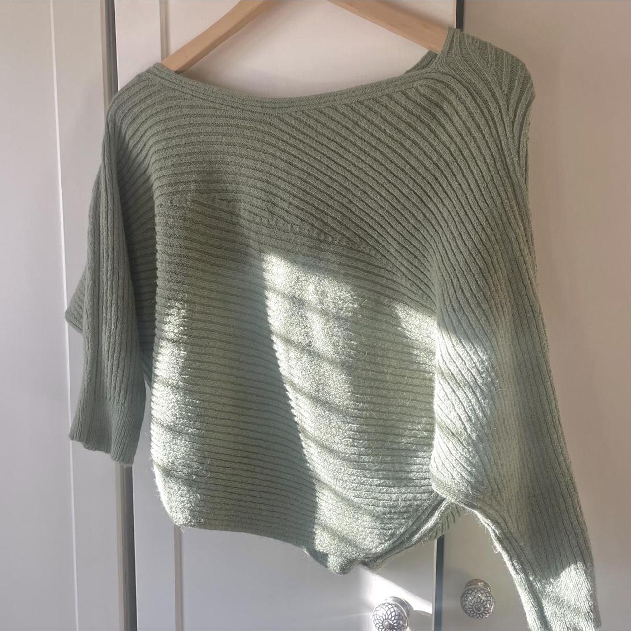 Women's Green and Khaki Jumper | Depop