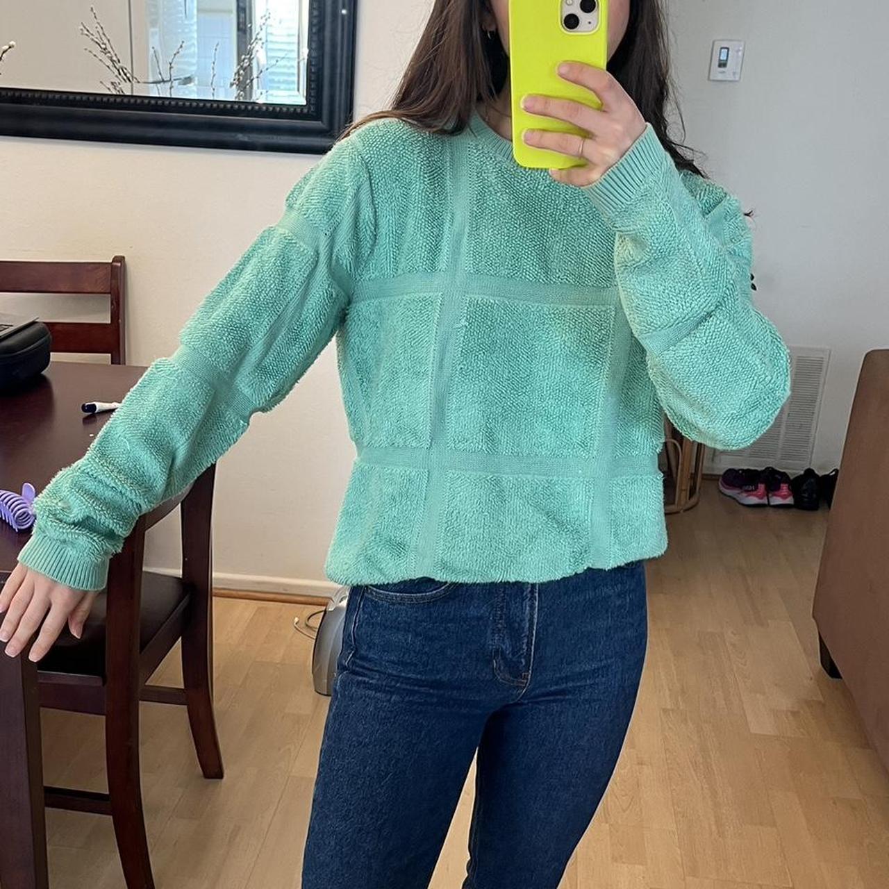 Tibi Women's Blue and Green Sweatshirt (2)