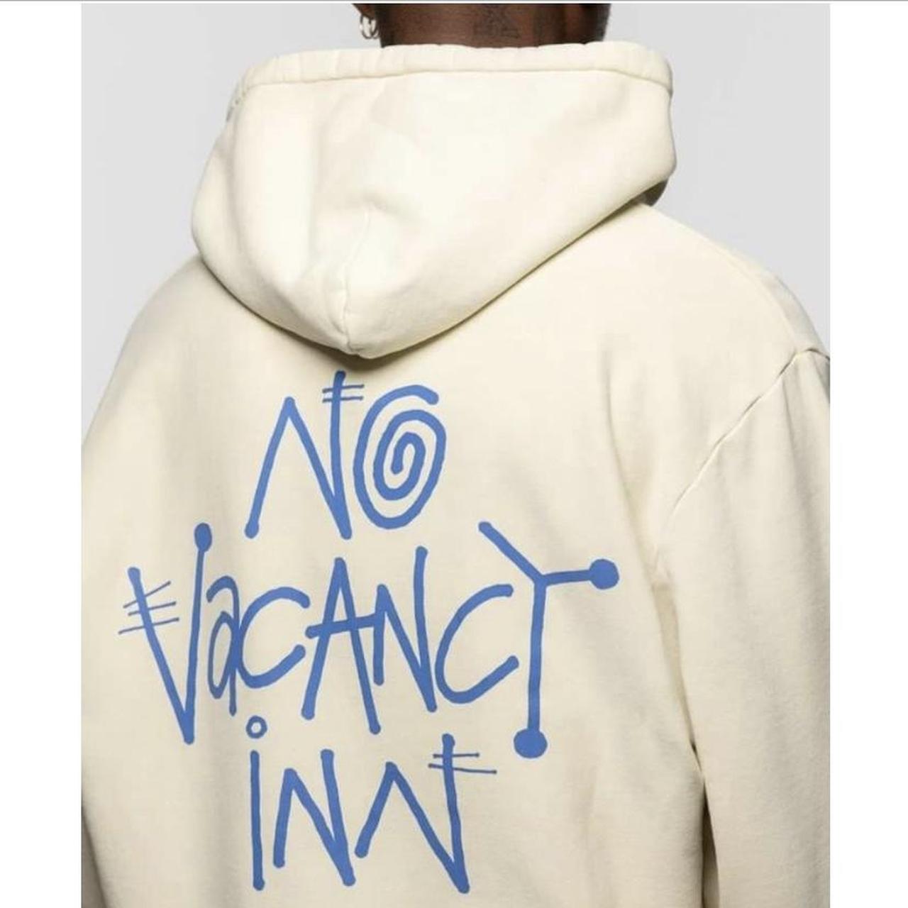 STUSSY x NO VACANCY INN fleece hoodie UNISEX size... - Depop