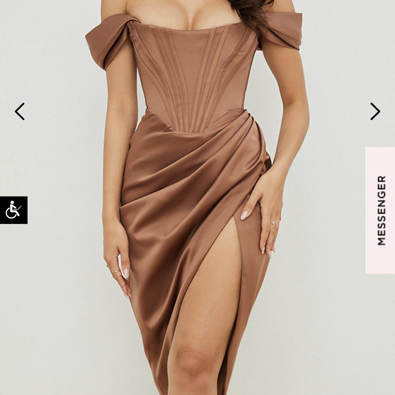 House of CB loretta dress in the color toffee. Only... Depop