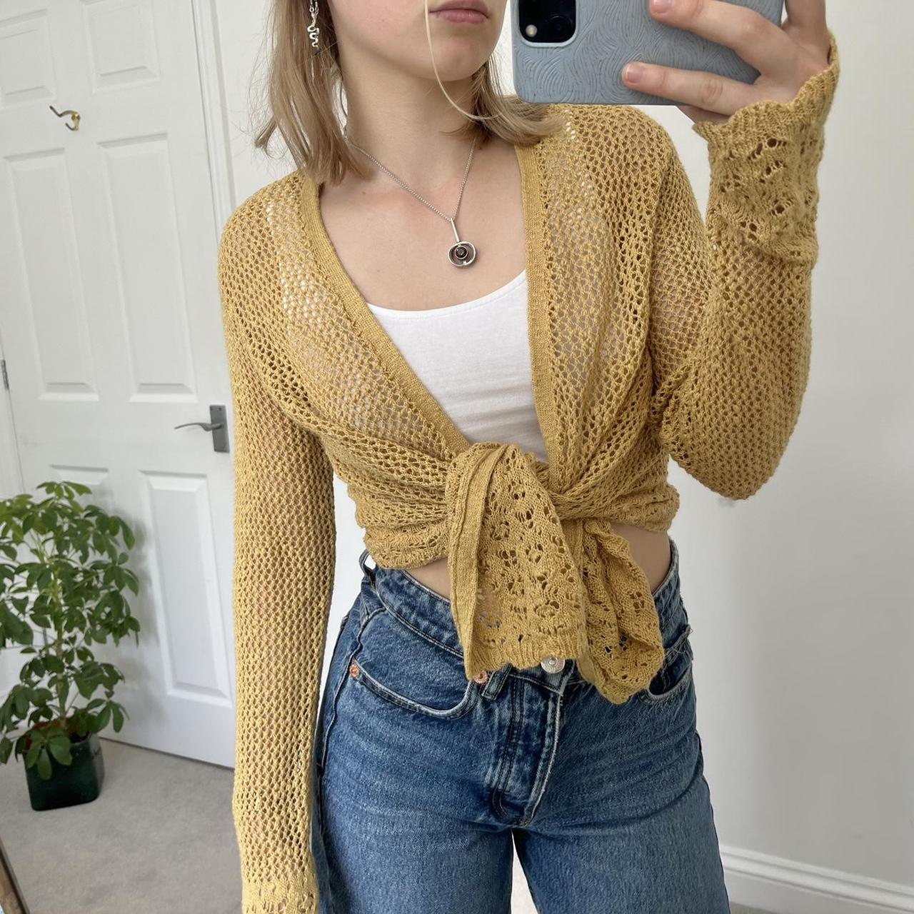 Fatface yellow cardigan best sale