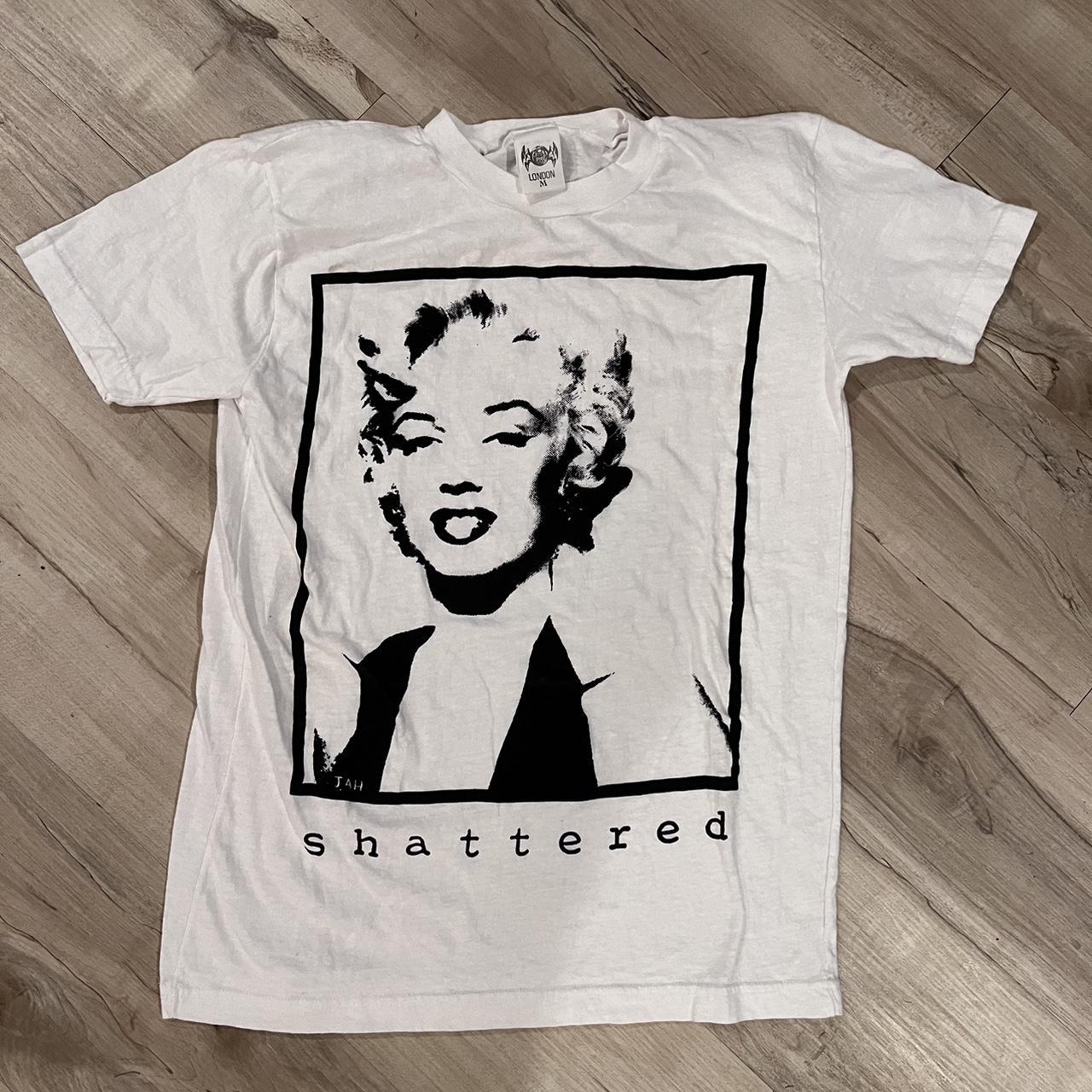 1980's Marilyn Monroe shattered shirt, tagged... - Depop