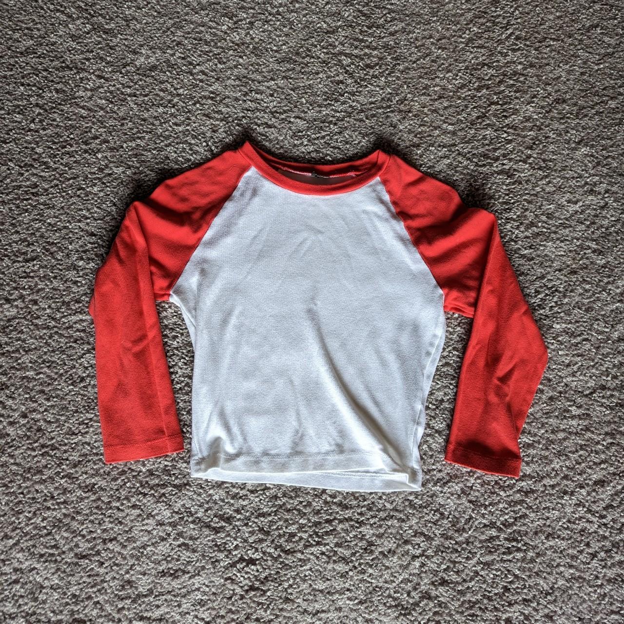 Target Women's White and Red Tshirt Depop