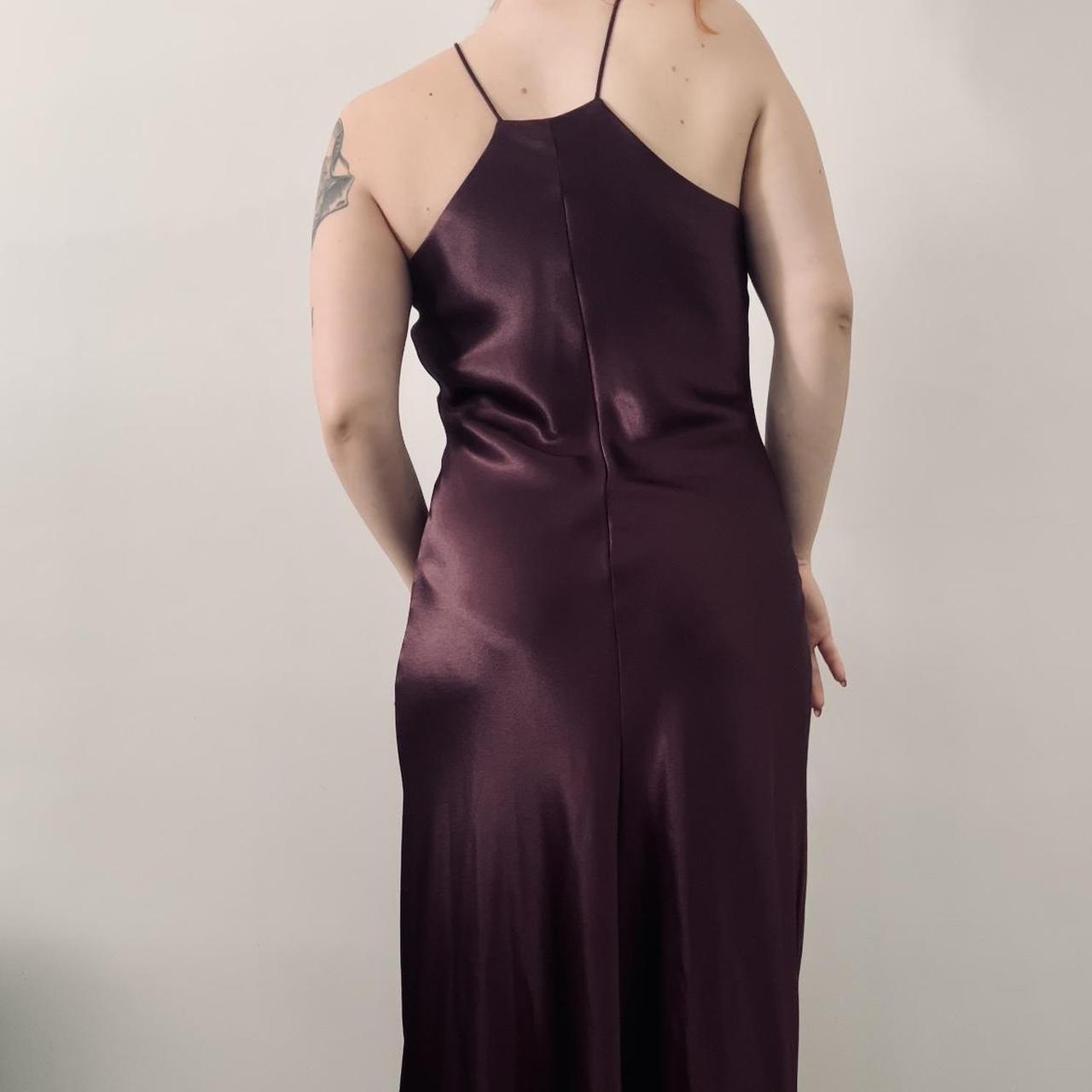 ~ 90s Silk Maxi dress ~ The most gorgeous maroon... - Depop