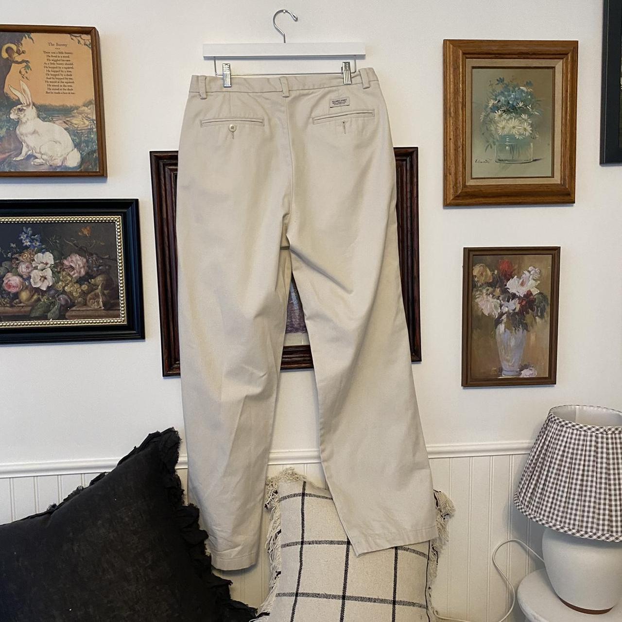 Old Navy Women's Khaki and Cream Trousers Depop