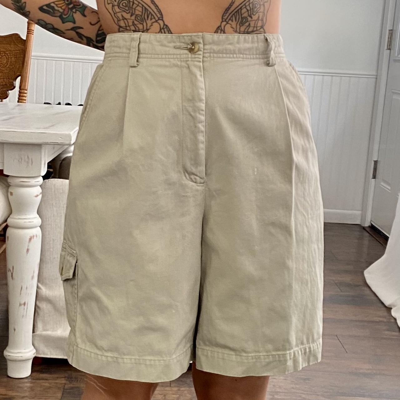 Eddie Bauer Women's Khaki and Tan Shorts Depop