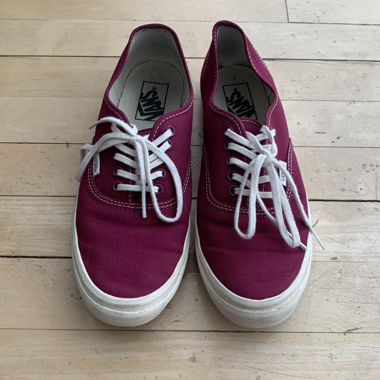 Red and best sale purple vans