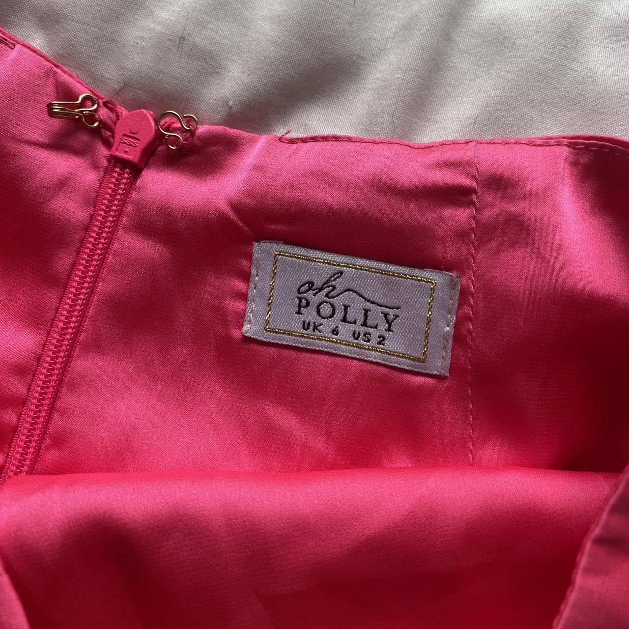 Oh Polly Women's Pink Skirt | Depop