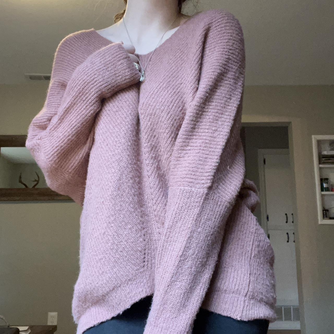 Baby pink sale oversized jumper