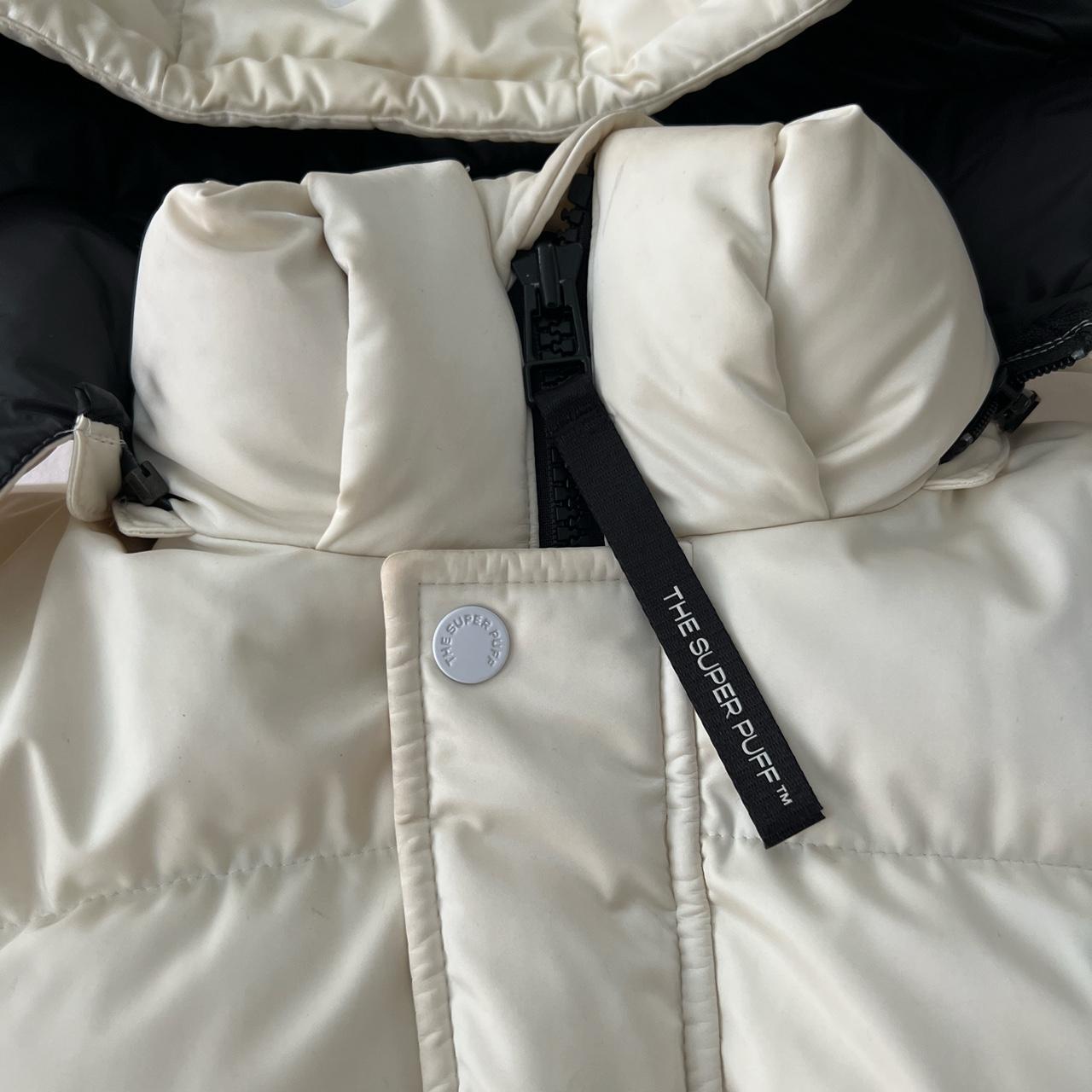 Aritzia super puff jacket in off white - Depop
