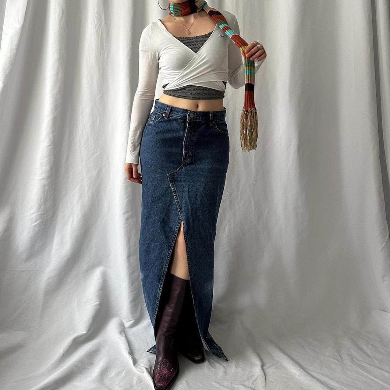 Levi's reworked denim skirt hotsell