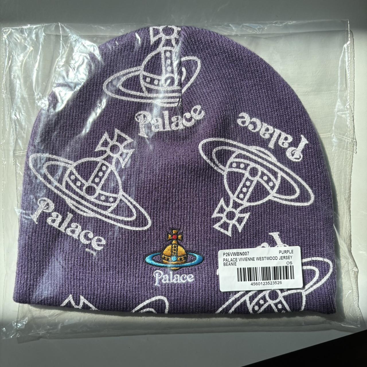 PALACE VIVIENNE WESTWOOD JERSEY BEANIE 紫