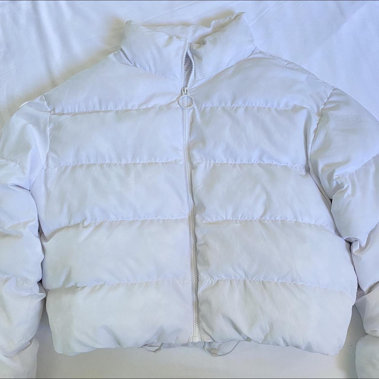 White Puffer Jacket Perfect warm, white puffer Worn... - Depop