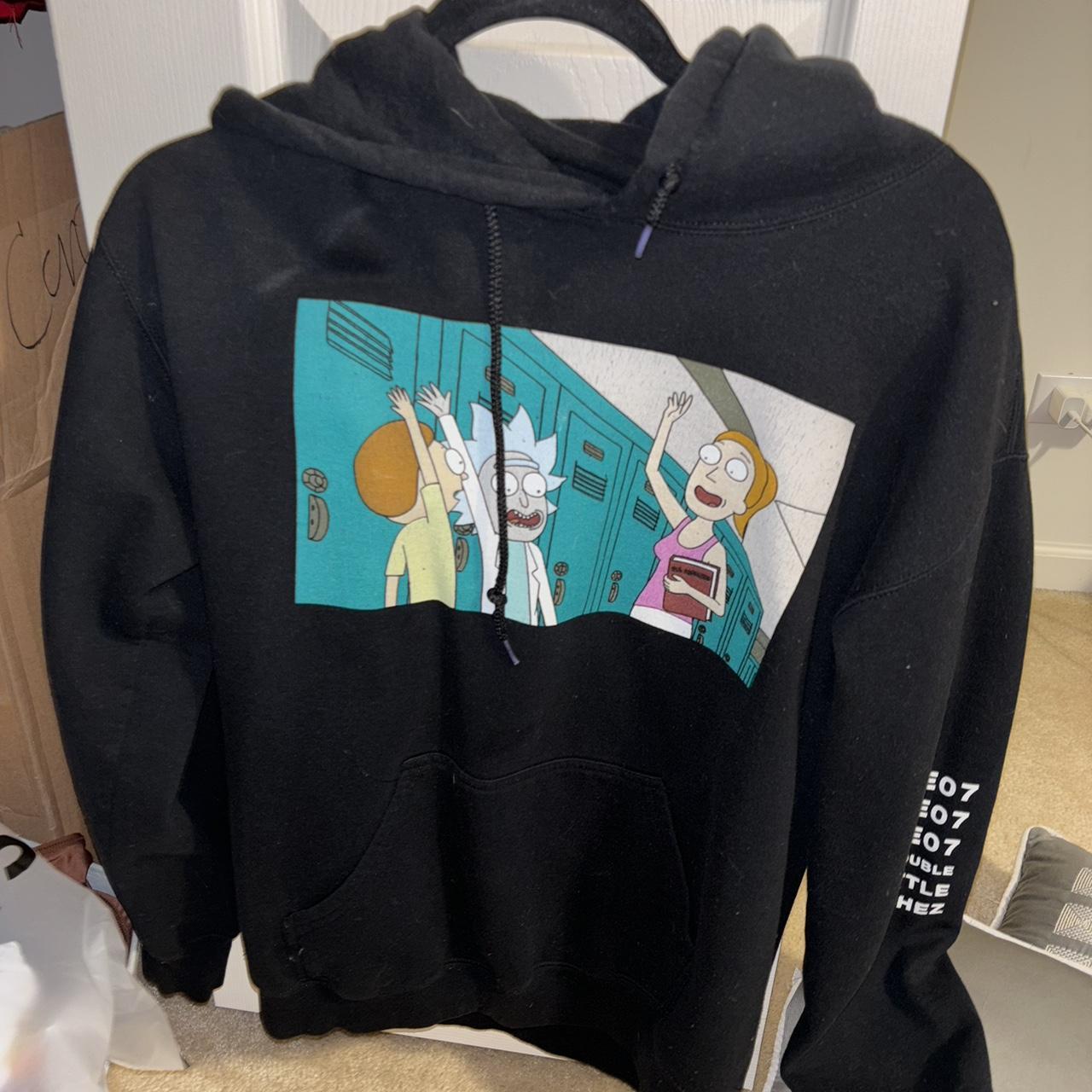 Rick and Morty black hoodie RickAndMorty