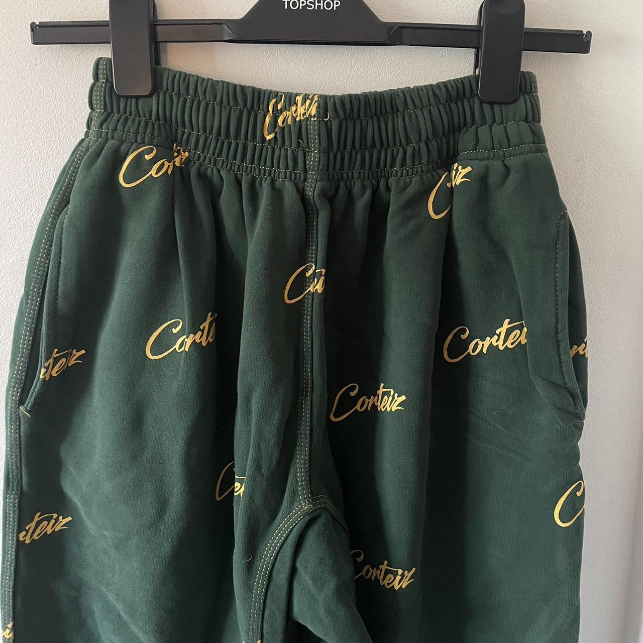 - Green and yellow Corteiz joggers - With yellow... - Depop