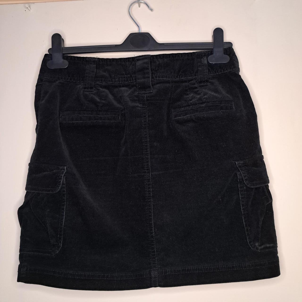 Black corduroy skirt from Next Size UK 8 Has 4