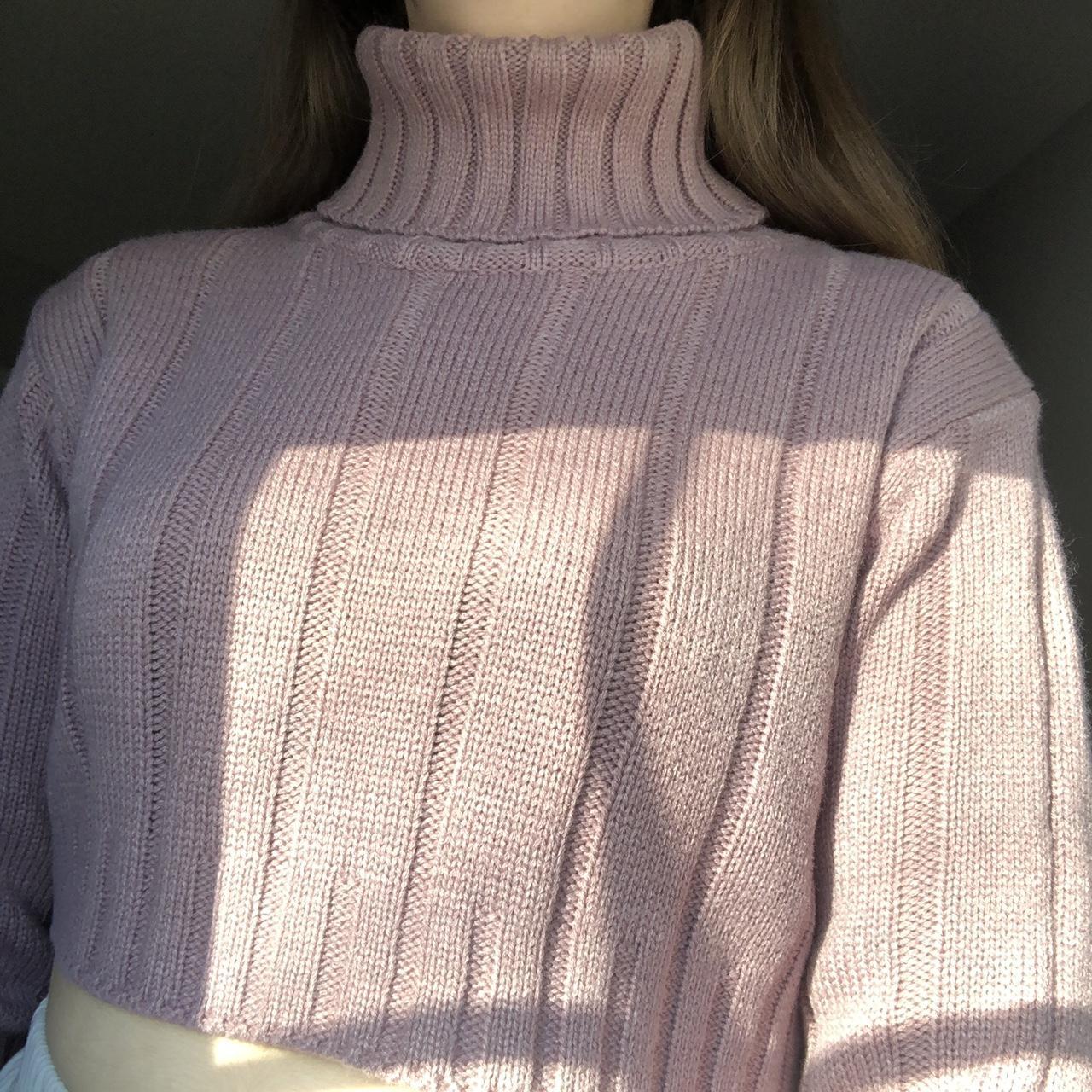 Mauve turtleneck hotsell